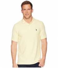 US POLO ASSN Ultimate Pique Polo Shirt Lemon Frost