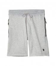 US POLO ASSN Shorts w Zip Pockets Heather Grey