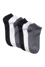 DKNY Super Soft Low Cut Socks - Pack of 6 DK GREYWHITEBLACK