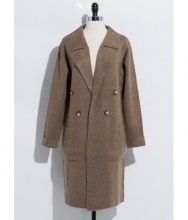 CheapChic Out With The Cold Sweater-knit Coat Brown