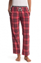 Psycho Bunny Printed Woven Pajama Pants BRILLIANT RED PLAID