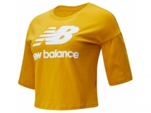 New Balance Women's NB Athletics Short Sleeve Stacked Tee Yellow