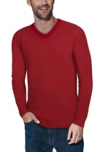 XRAY V-Neck Rib Knit Sweater JESTER RED