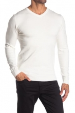 XRAY V-Neck Rib Knit Sweater OFF WHITE
