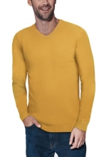 XRAY V-Neck Rib Knit Sweater MUSTARD