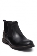 Nunn Bush Fuse Leather Plain Toe Chelsea Boot - Wide Width Available BLACK MULTI