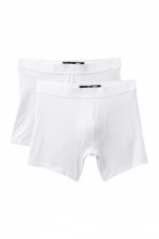 Joes Jeans Cotton Blend Boxer Briefs - Pack of 2 WHITE