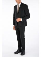 CORNELIANI CC COLLECTION 2 Button Hairline Striped RIGHT Suit BLACK